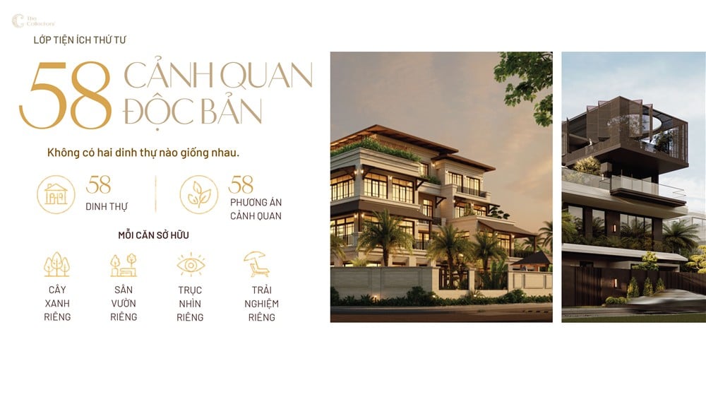 58 dinh thự – 58 phương án cảnh quan độc bản