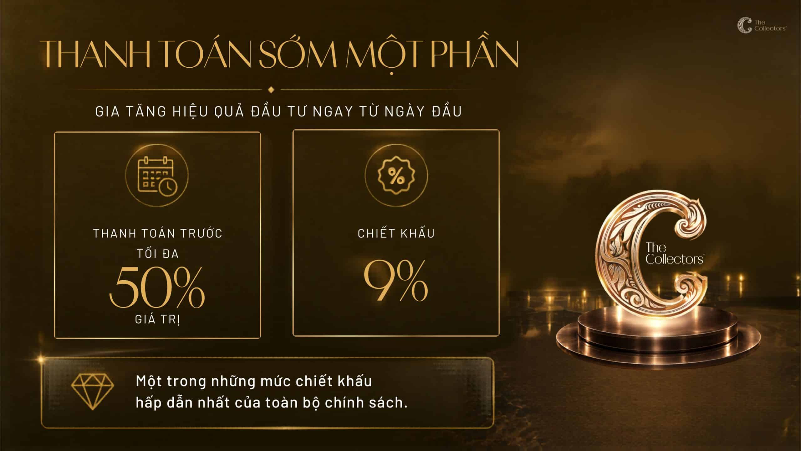 Phương án 2: Thanh toán sớm một phần – chiết khấu 9%