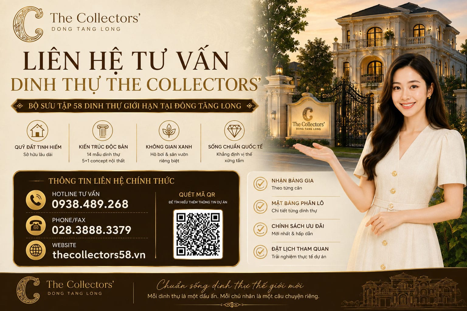 Liên hệ tư vấn dinh thự The Collectors'