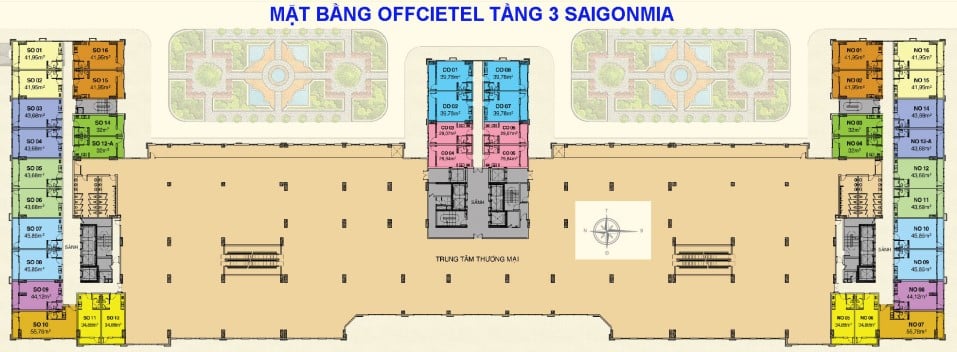 Mặt bằng Sài Gòn Mia tầng 3