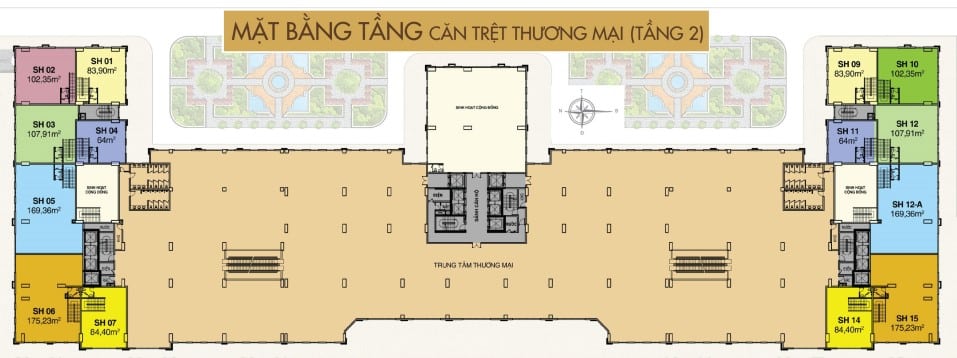 Mặt bằng Sài Gòn Mia tầng 2