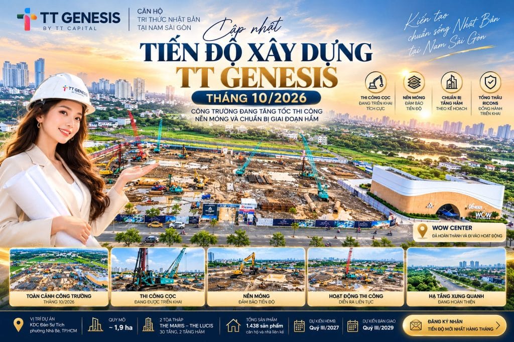 TT Genesis Tháng 10/2026 Đang Xây Đến Đâu?